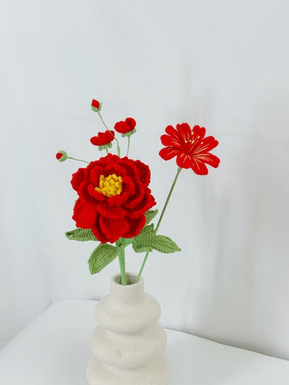 Moutan Peony Crochet Flower