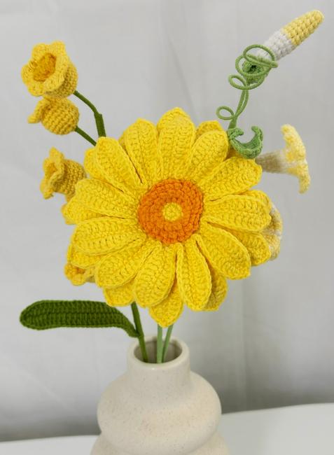 Transvaal Daisy Crochet Flower