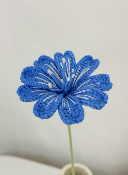 Lewisia Crochet Flower