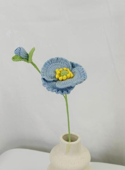 Twin Poppy Crochet Flower